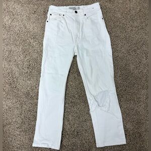 Abercrombie & Fitch ankle straight ultra high rise jeans